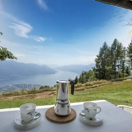 シャレー Oasi Di Pace Vista Lago-cardada-locarno *